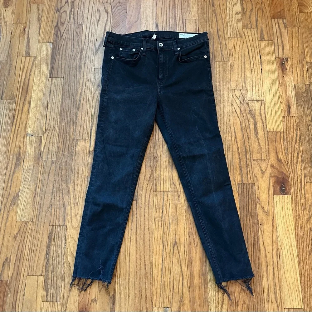 Rag & Bone Black Ankle Skinny Jeans - Picture 2 of 8